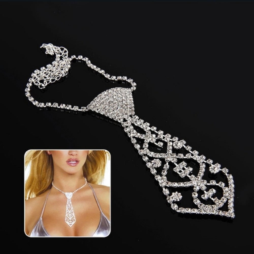 Crystal TIE Necklace